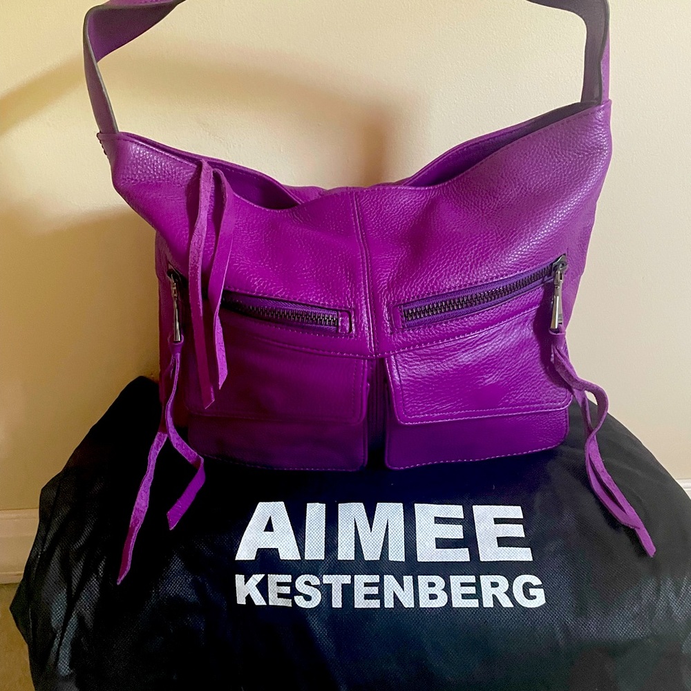Aimee Kestenberg purple hobo bag!